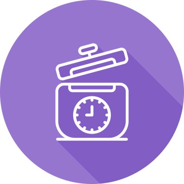 Baskı Kurabiyesi simgesi basit illüstrasyon 