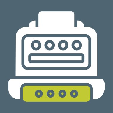 Office yazıcı simgesini, vektör çizim