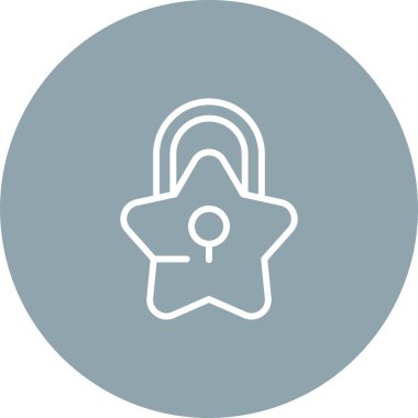 asma kilit web simge vektör çizim