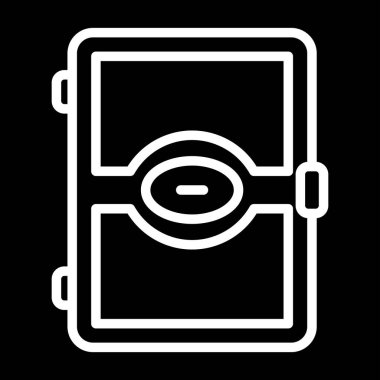 Kapı simgesinin vektör illüstrasyonu