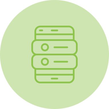 Mobil Uygulama Sunucu Vektör simgesi, illüstrasyon 