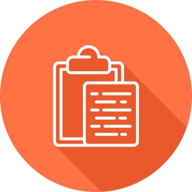 Belge Yapıştır Web simgesi vektör çizimi