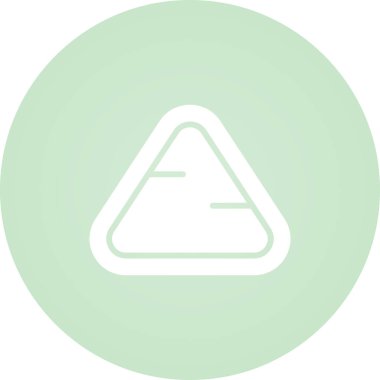 üçgen simgesi web basit illüstrasyon