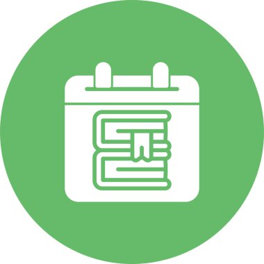 Takvim simgesi, vektör çizimi 