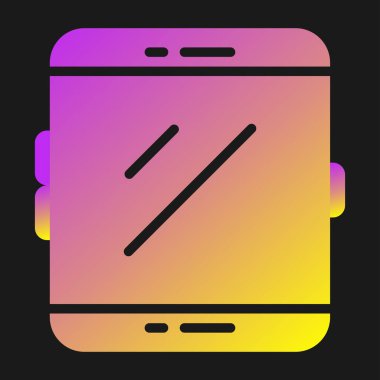 vector illustration of   Tablet modern icon