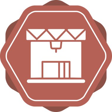 3D baskı simge vektör çizim  