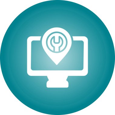 bilgisayar simgesi, vektör illüstrasyonu basit tasarım