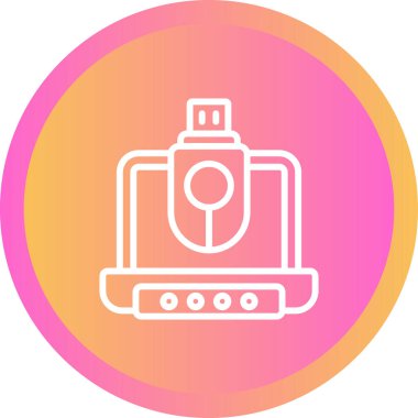 usb simgesi, web tasarımı için illüstrasyon