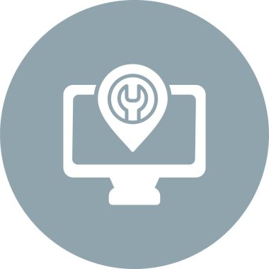 bilgisayar simgesi, vektör illüstrasyonu basit tasarım