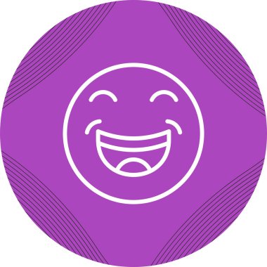 Gülümseme simgesi vektör illüstrasyonu 