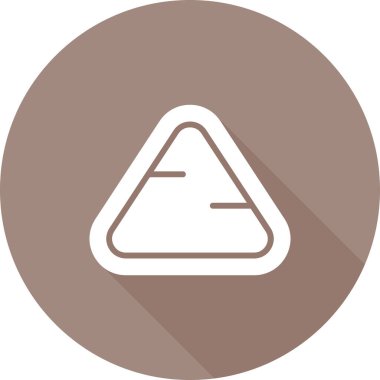 üçgen simgesi web basit illüstrasyon