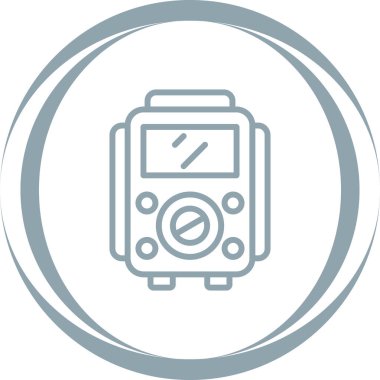 Voltaj Test Ağı simgesi, basit vektör illüstrasyonu