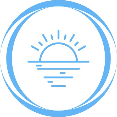  Gün batımı web simge vektör çizim  
