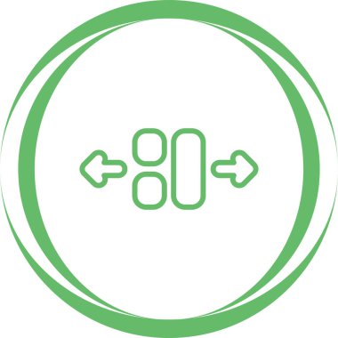 Düzen Akıcı Ağ ikonu vektör çizimi