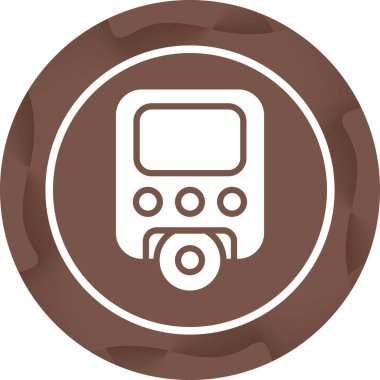 Taşınabilir DVD Oynatıcı simgesinin vektör çizimi