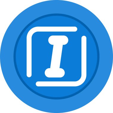 Belgenin vektör illüstrasyonu Italic modern simgesi