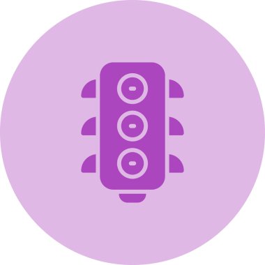 Trafik ışıkları simgesi, vektör çizimi