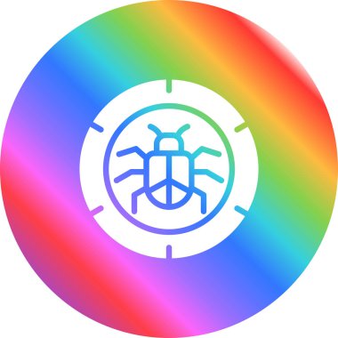 Hata ayıklayıcı ağ simgesi vektör çizimi