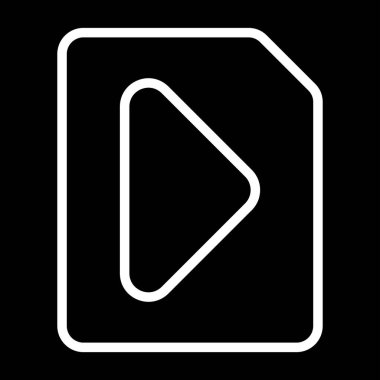 video dosyası simgesini, vektör çizim  