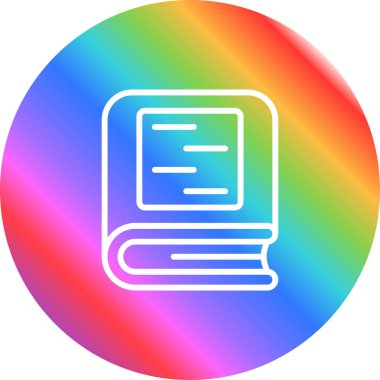 kitap web simgesi, vektör illüstrasyonu 