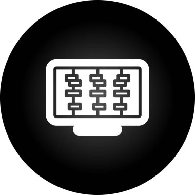 Zaman Çizgisi Web simgesi vektör çizimi