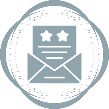 Bir harf simgesinin vektör illüstrasyonu 