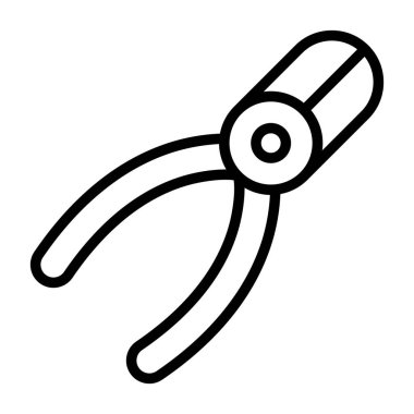 Pense modern simgesinin vektör illüstrasyonu  