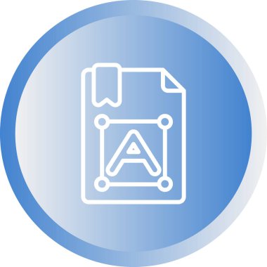 Metin sembolü vektör illüstrasyonu 