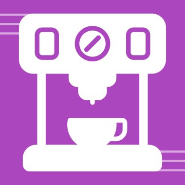 Kahve Yapıcı web simgesi vektör illüstrasyonu 