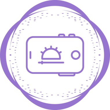 Tablet modern simgesinin vektör illüstrasyonu