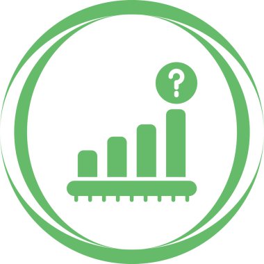 İş tahminleri. Web simgesi basit illüstrasyon 
