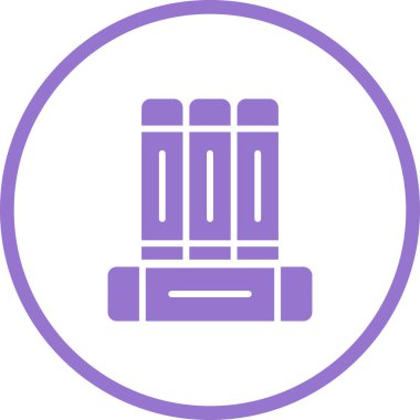 kitaplar düz simge, vektör illüstrasyonu