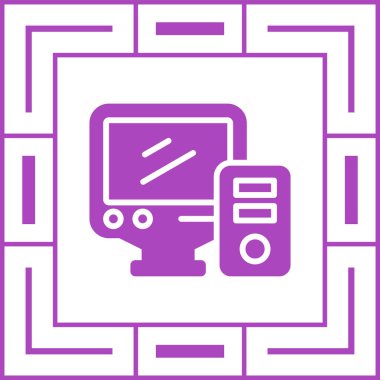 masaüstü web simgesi vektör çizimi