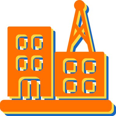 Radyo İstasyonu simgesi, vektör illüstrasyonu basit tasarım