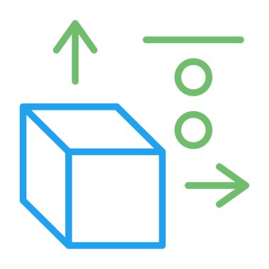 3B tasarım web simgesi, vektör illüstrasyonu