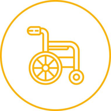 Tekerlekli. Web simgesi basit illüstrasyon