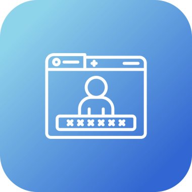 giriş simgesi vektör illüstrasyonu 