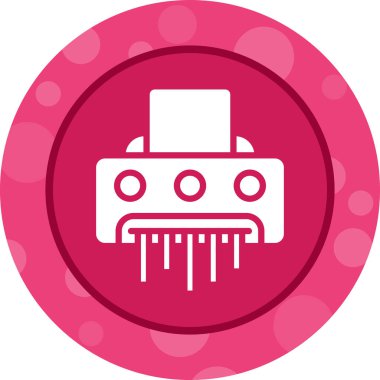 Kağıt öğütücü. Web simgesi basit tasarım              