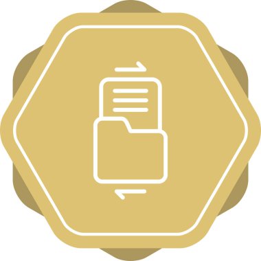 Dosya paylaşım simgesi, vektör illüstrasyonu 