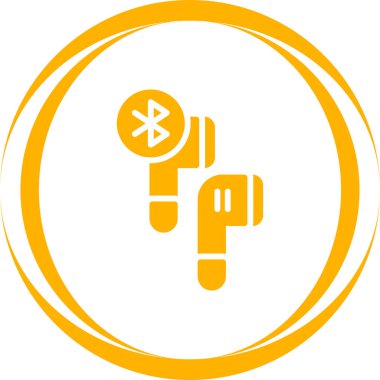 Bluetooth kulaklık simgesi web illüstrasyonuName