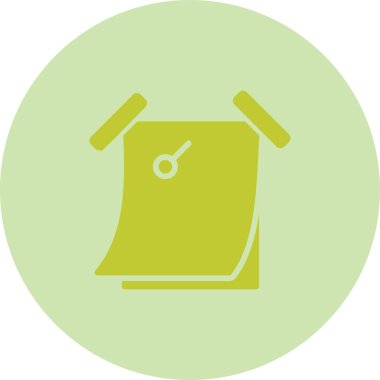 Yapışkan Not simgesi, vektör illüstrasyonu basit tasarım