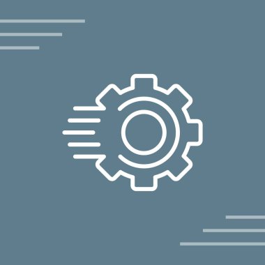 Beyaz arkaplanda hızlı yanıt simgesi izole edildi 