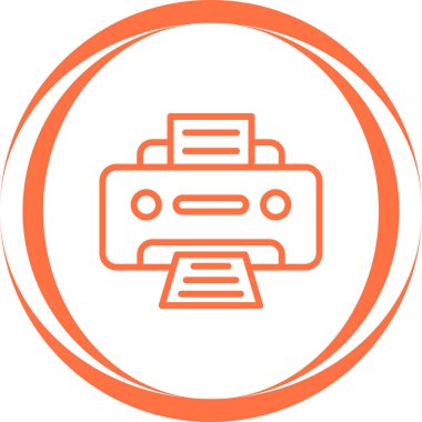 Office yazıcı simgesini, vektör çizim