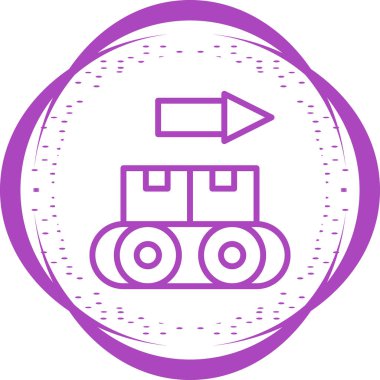  Taşıyıcı simgesi, vektör illüstrasyonu