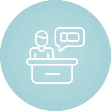 Sohbet simgesi konsept vektör çizimi