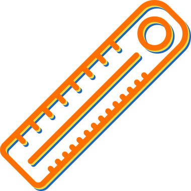 cetvel simgesinin vektör illüstrasyonu