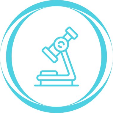 mikroskop simgesi, web illüstrasyonu basit tasarım