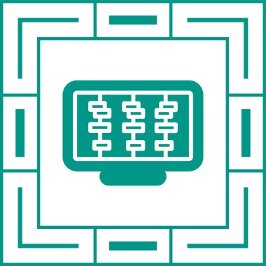 Zaman Çizgisi Web simgesi vektör çizimi