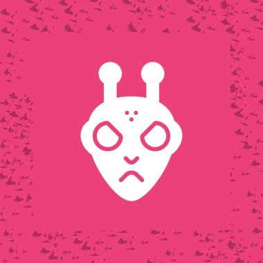  uzaylı vektör ağı simgesi