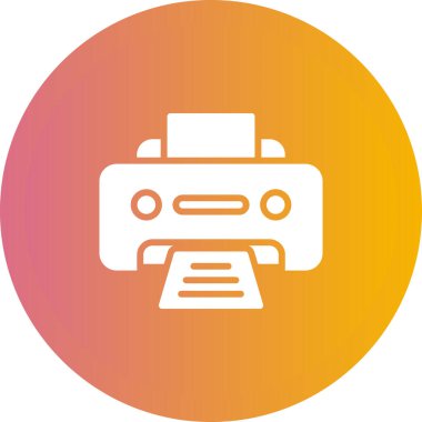 Office yazıcı simgesini, vektör çizim